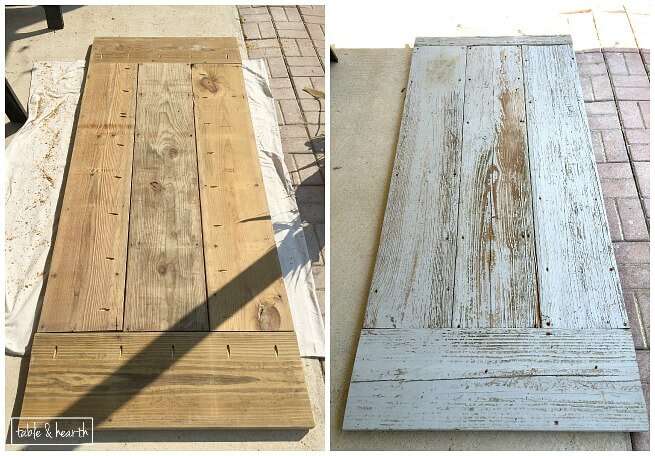 DIY Farmhouse Dining Table with Reclaimed Wood Table and 