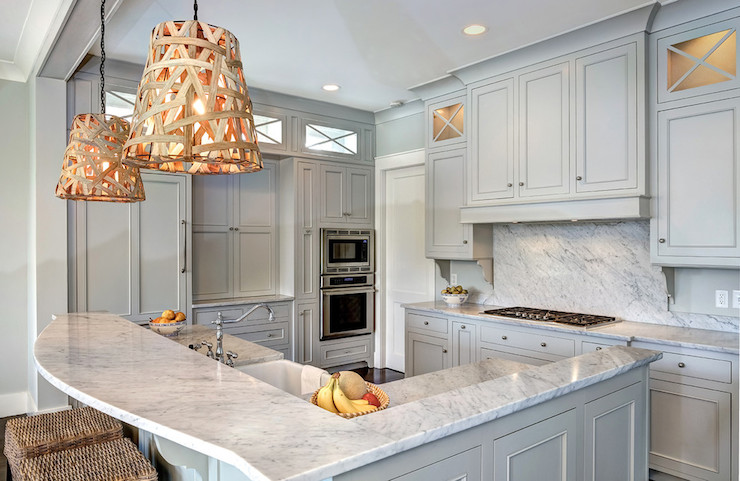 12 Gorgeous And Bright Light Gray Kitchens Table And Hearth