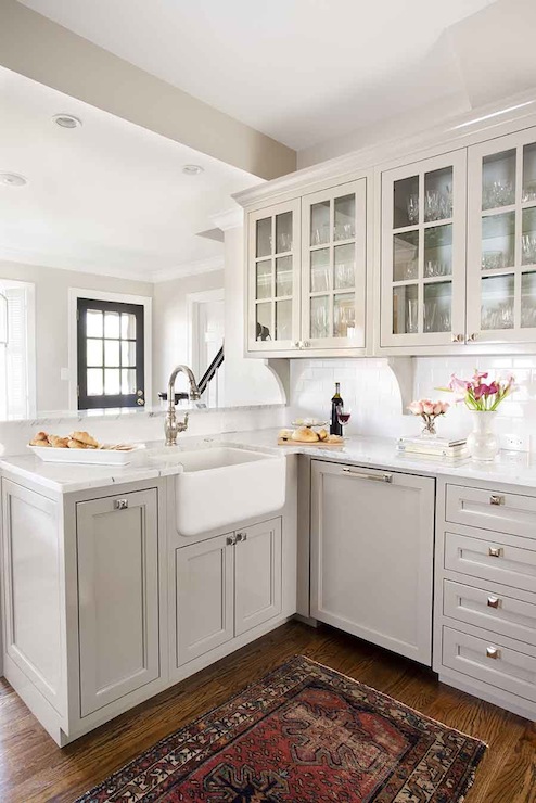 small light grey kitchen