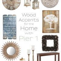 Warm up your home decor with beautiful rustic wood pieces from The Wood Shop at Pier 1! #sponsored www.tableandhearth.com