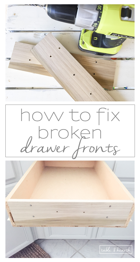 How To Fix Broken Drawer Fronts Easily Table And Hearth