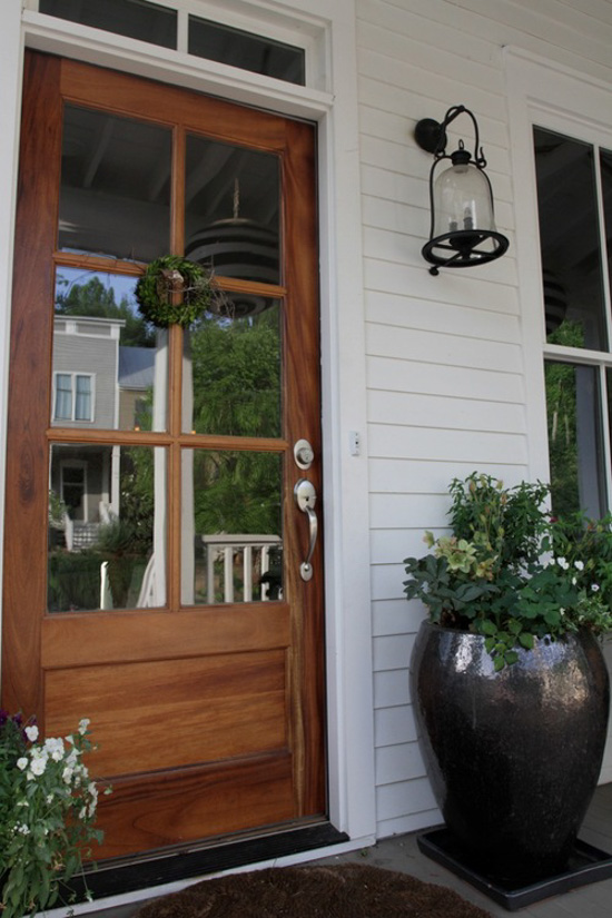 20 BEAUTIFUL Farmhouse Stained Wood Doors