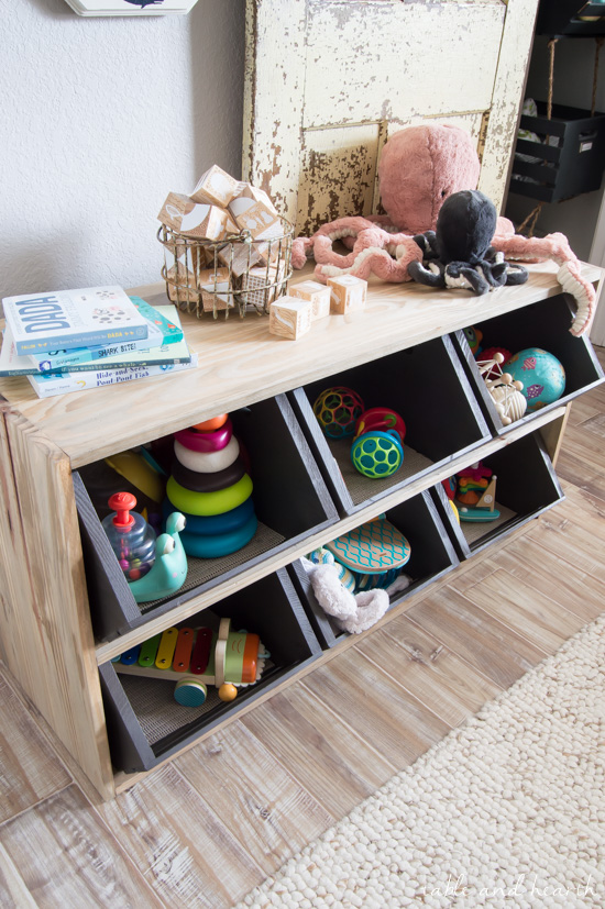 Kids on sale storage shelf